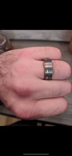 Customer photo review of Ironwood, Tungsten and Rose Gold