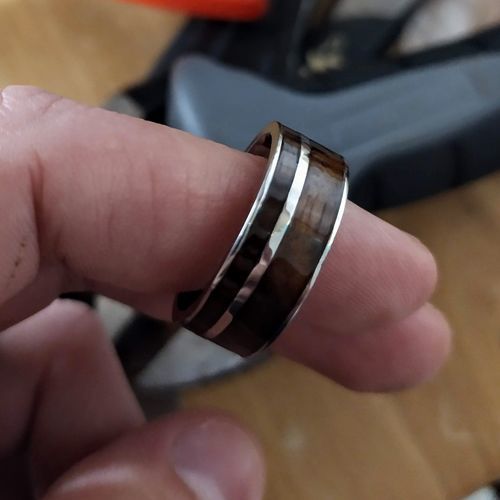 Customer photo review of American Walnut in Titanium