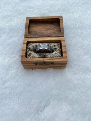 Customer photo review of Meteorite and Titanium Ring