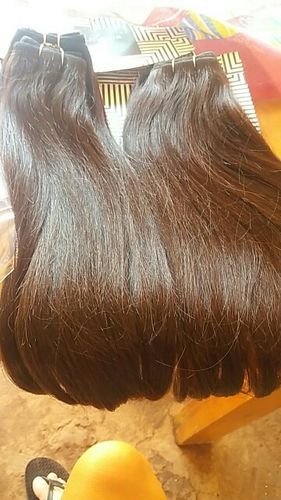 Customer photo review of Full Shine Sew In Hair Weft Bundles 100% Remy Human Hair Jet Black (#1)