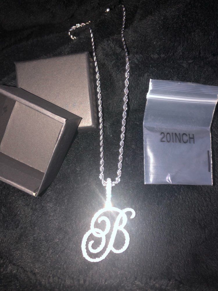 Customer photo review of MUSE CZ INITIAL NECKLACE