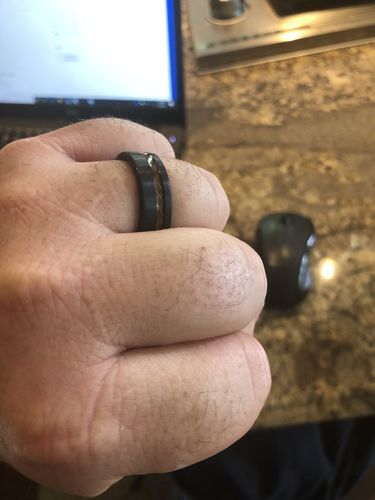 Customer photo review of Whiskey Barrel in Tungsten