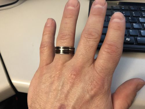 Customer photo review of Whiskey Barrel in Titanium