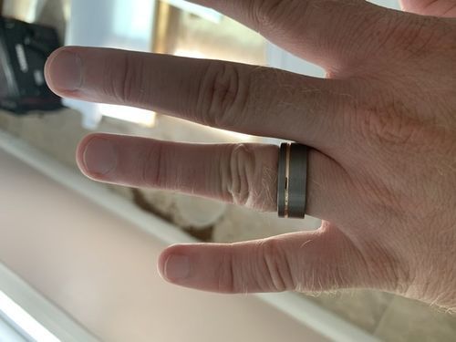 Customer photo review of Ironwood, Tungsten and Rose Gold