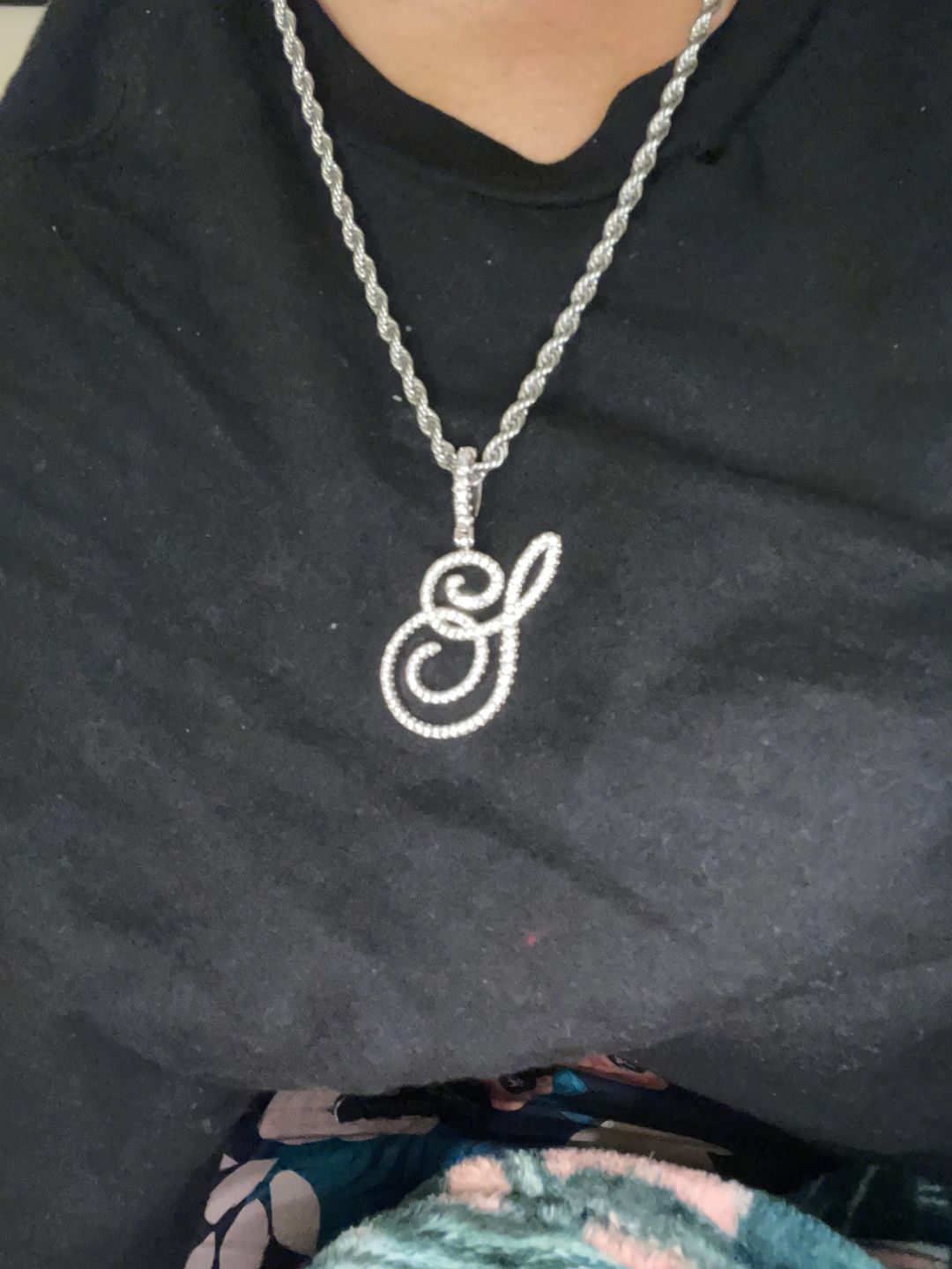 Customer photo review of MUSE CZ INITIAL NECKLACE