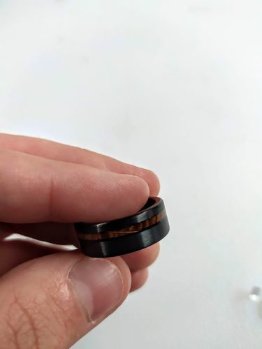 Customer photo review of Whiskey Barrel in Tungsten