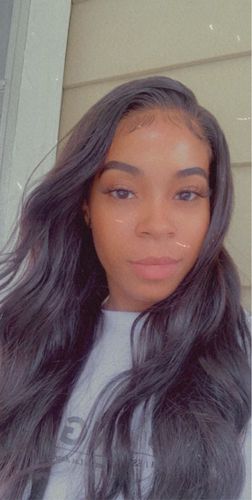 Customer photo review of Full Shine Sew In Hair Weft Bundles 100% Remy Human Hair Jet Black (#1)