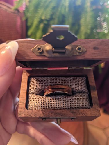 Customer photo review of Whiskey Barrel in Titanium