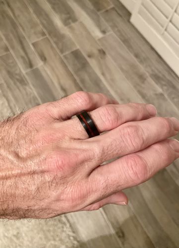 Customer photo review of California Redwood in Tungsten