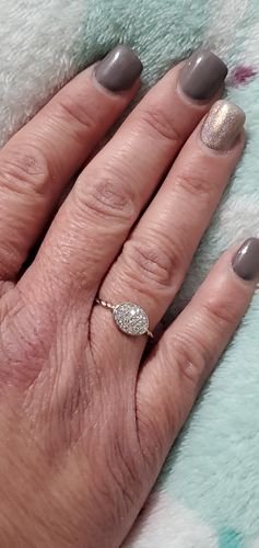 Customer photo review of Frosted Coconut Candle - Ring Collection
