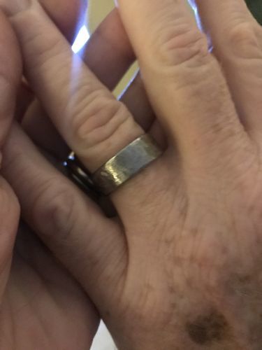 Customer photo review of Hammered Titanium