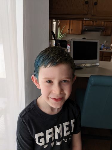 Customer photo review of Hair Color Wax