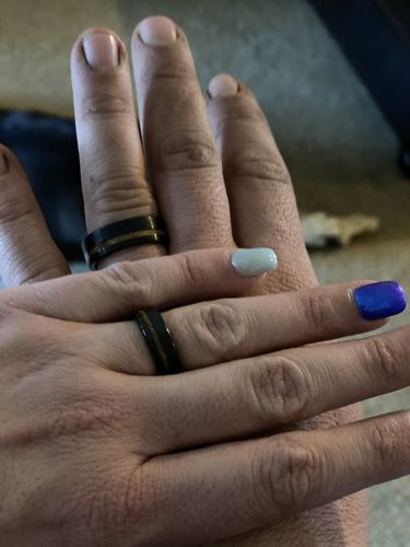 Customer photo review of Whiskey Barrel in Tungsten