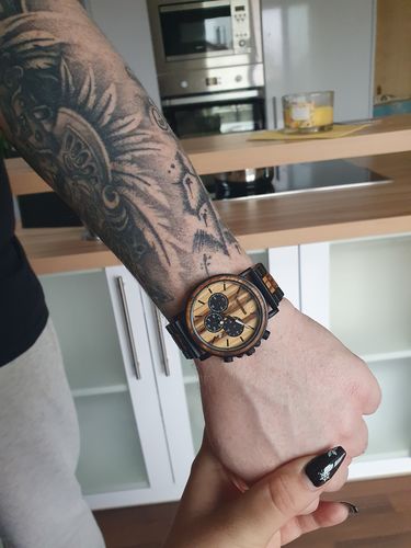 Customer photo review of Wood o'clock - Kastanie