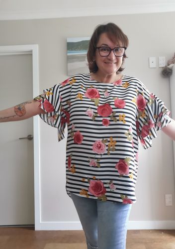 coast avery ruffle top