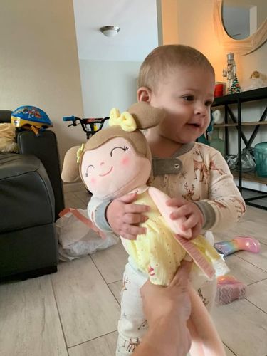 Customer photo review of Personalized Gloveleya Spring Girl Doll With Gift Bag - 5 Colors