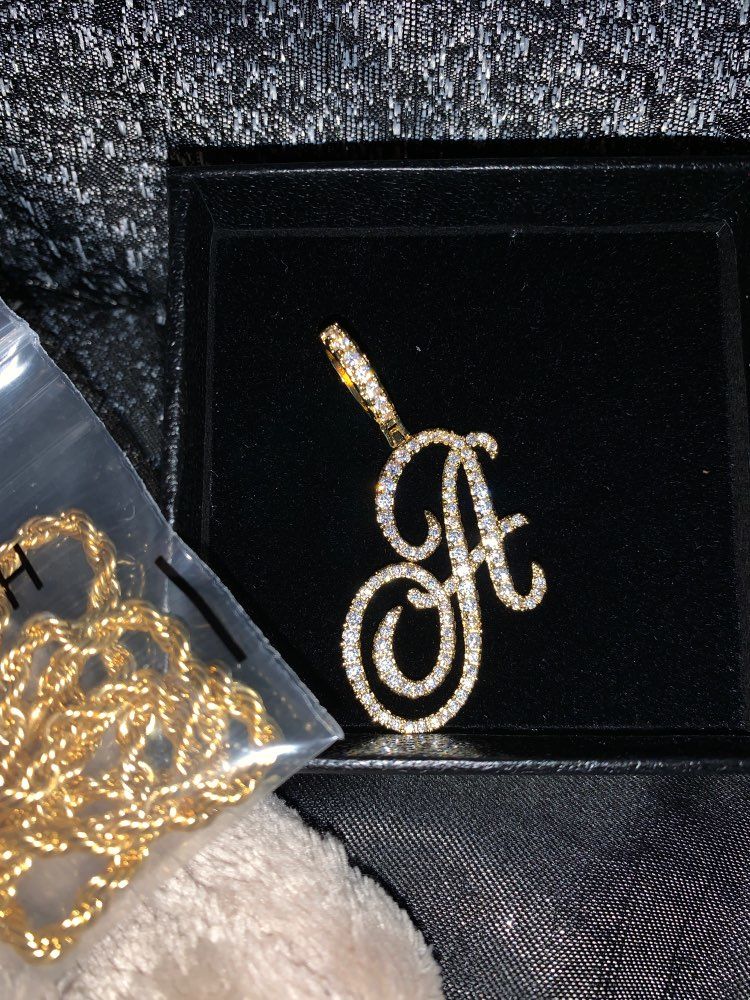 Customer photo review of MUSE CZ INITIAL NECKLACE