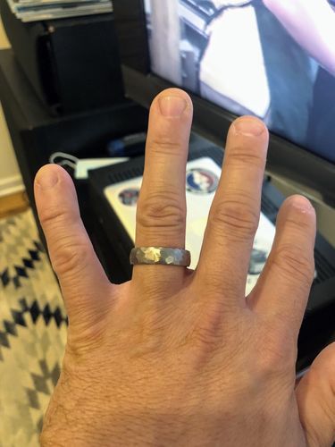 Customer photo review of Hammered Titanium