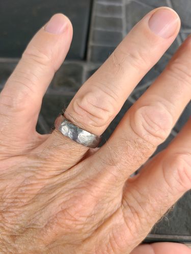 Customer photo review of Cold Hammered Titanium