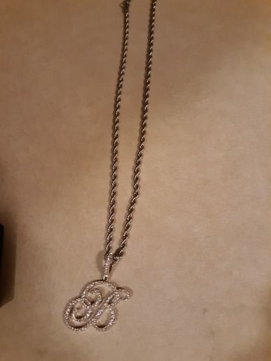 Customer photo review of MUSE CZ INITIAL NECKLACE