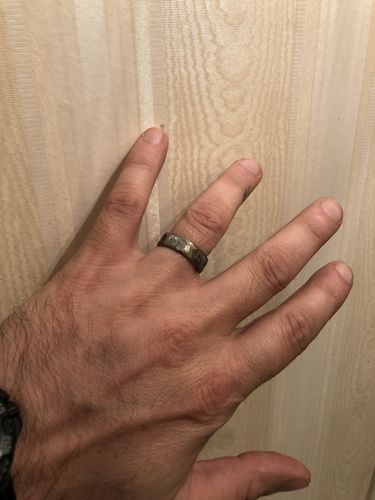 Customer photo review of Hammered Titanium