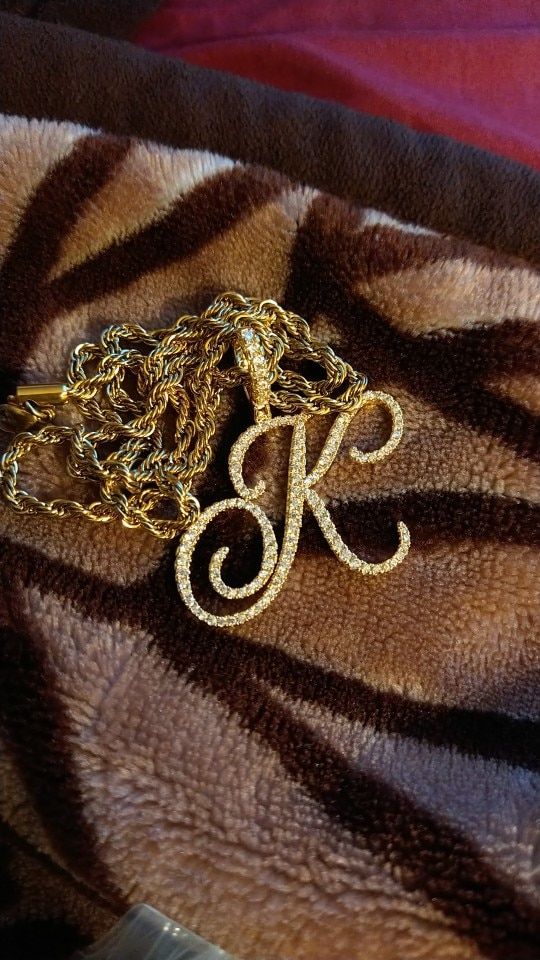 Customer photo review of MUSE CZ INITIAL NECKLACE