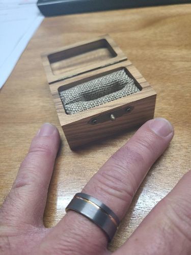 Customer photo review of Ironwood, Tungsten and Rose Gold