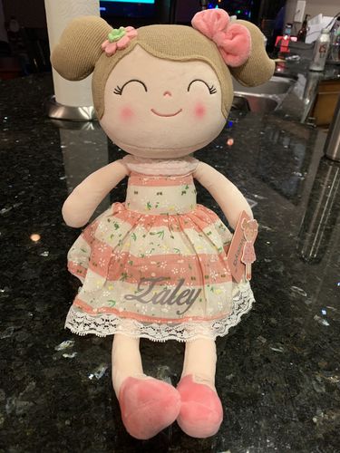 Customer photo review of Personalized Leyadoll (Pink) with Gift Bag