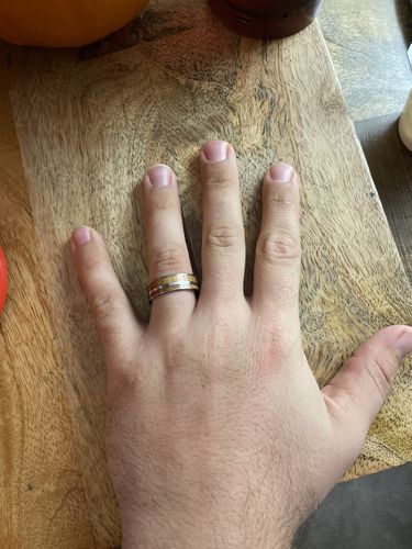 Customer photo review of Titanium and Whiskey Barrel
