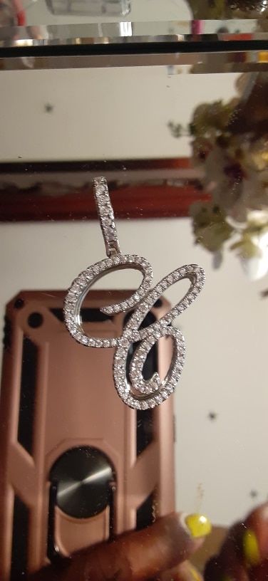 Customer photo review of MUSE CZ INITIAL NECKLACE