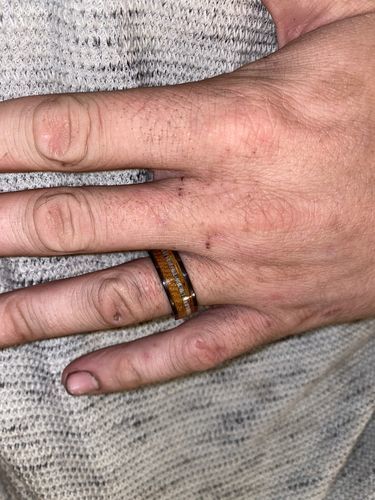 Customer photo review of Whiskey Barrel, Antler & Black Ceramic