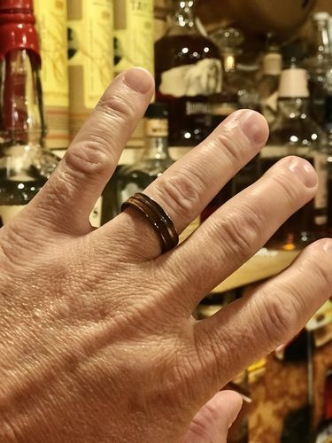 Customer photo review of Whiskey Barrel in Titanium