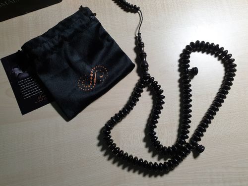 Customer photo review of The Dignified II - { Exotic Ebony - 99 Beads }