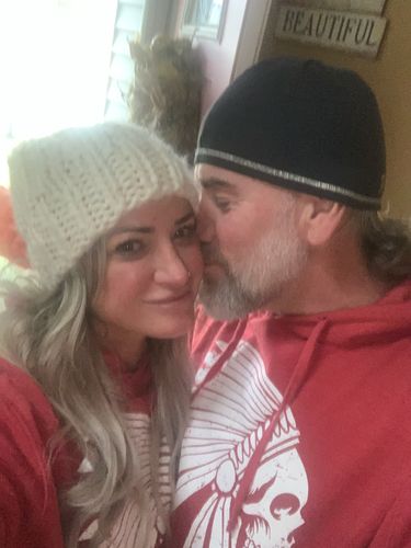 Customer photo review of 2 - Apache Hoodie - Heather Red