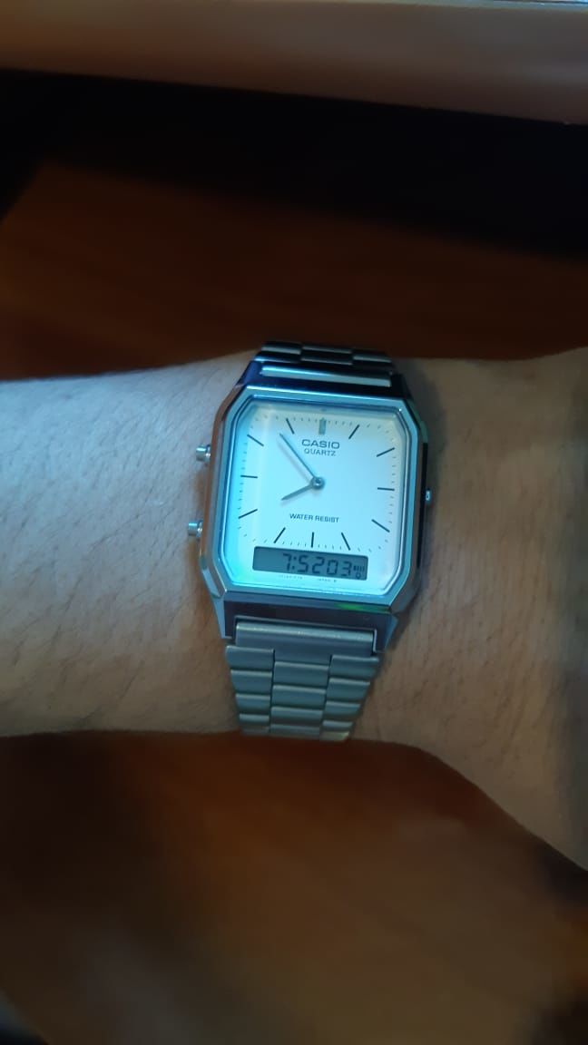 Customer photo review of Reloj Casio Vintage AQ-230A-7DMQ Plateado