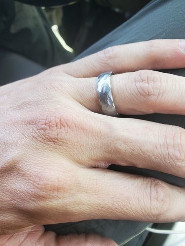 Customer photo review of Cold Hammered Titanium