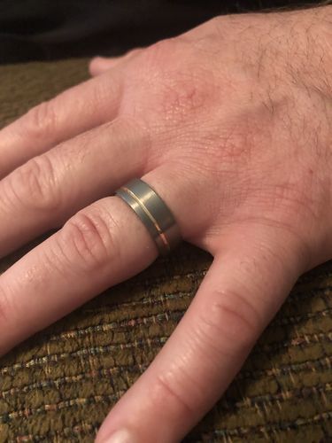 Customer photo review of Ironwood, Tungsten and Rose Gold