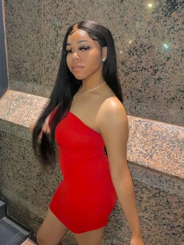Customer photo review of Full Shine Sew In Hair Weft Bundles 100% Remy Human Hair Jet Black (#1)