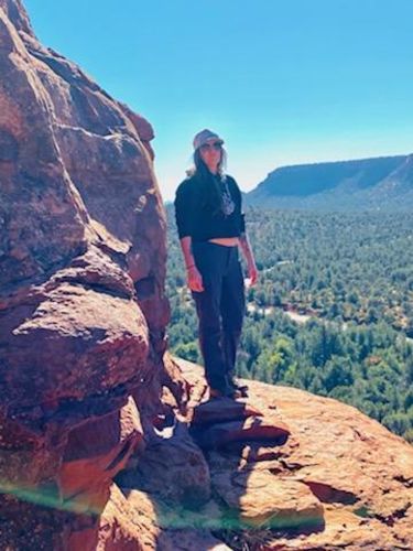 Customer photo review of 158 - Regret Crop Hoodie