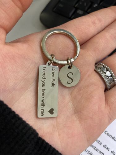 Customer photo review of Drive Safe Keychain
