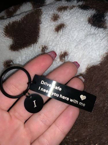 Customer photo review of Drive Safe Keychain