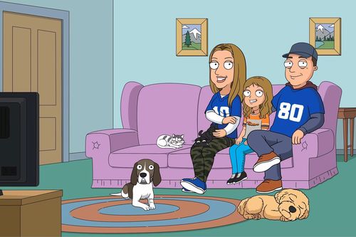 Customer photo review of Family Guy Style Custom Portrait