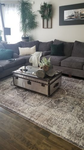Customer photo review of Distressed Vintage Kendra Ash Area Rug