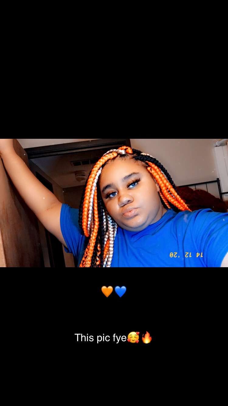 Customer photo review of OUTRE SYNTHETIC PRE STRETCHED ULTRA BRAID - XPRESSION 3X 52"