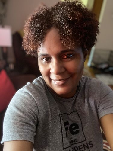 Customer photo review of Curly Hair Wash and Go System with Organic Jojoba Oil for Moisturizing Hair with Lavender Fragrance (Step 1 - 4)