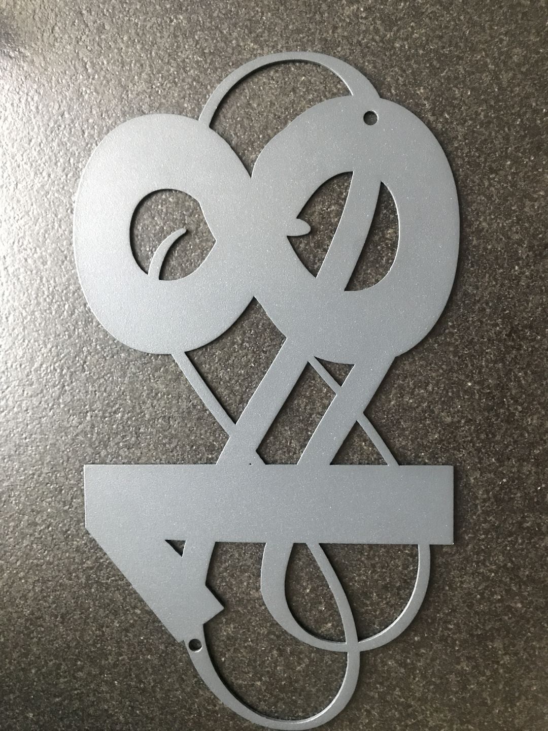 Customer photo review of Hausnummer "Ornamental Style" passend zum Hausnummern-Monogramm (personalisierbar)