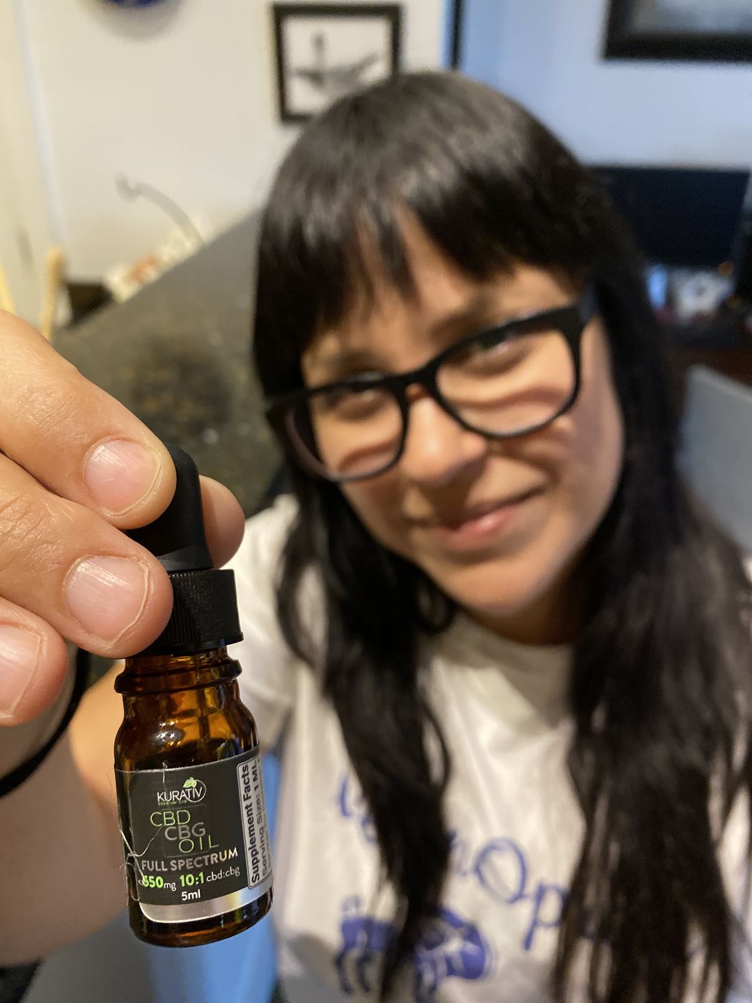 Customer photo review of Full Spectrum CBG Oil 550mg