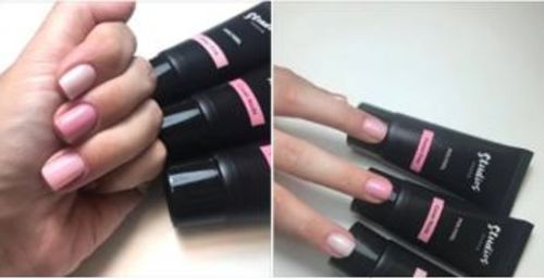 Fotorecensie van een klant over Polygel "Studios Didier", milky pink, 30gr