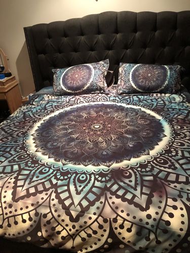Customer photo review of Magical Mandala Pattern Bedding Set