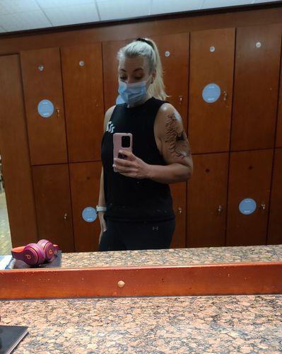 Customer photo review of 88 - Sleepin Tank Top